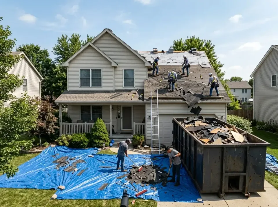 roof-replacement-debris-remova-004 — frequently asked questions, Cheapest Dumpster Rentals in Carbondale, IL